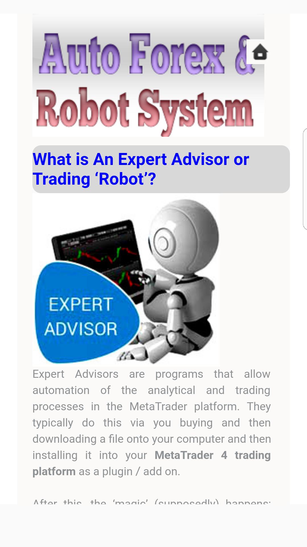 Automated For!   ex Trading Systems And Robots For Android Apk Download - 